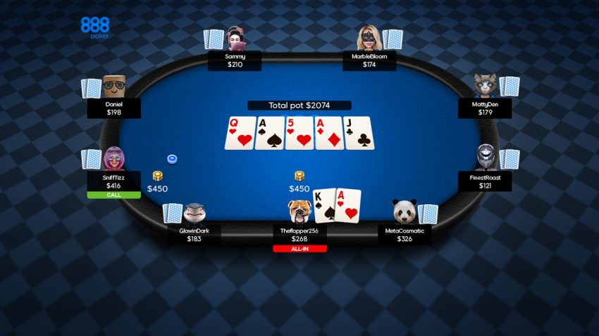 a poker blind